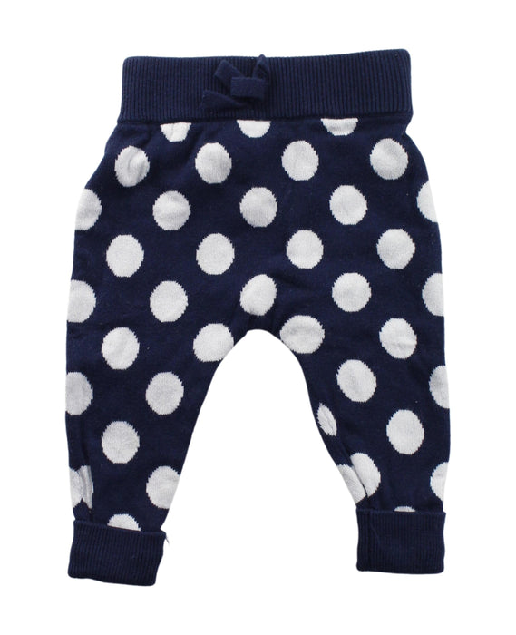 A Blue Sweatpants from Seed in size 0-3M for girl. (Front View)