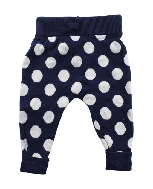 A Blue Sweatpants from Seed in size 0-3M for girl. (Front View)