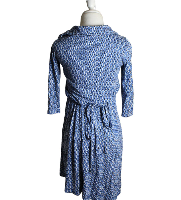 A Blue Long Sleeve Dresses from Seraphine in size S for maternity. (Back View)