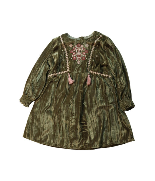 A Multicolour Long Sleeve Dresses from Louise Misha in size 3T for girl. (Front View)