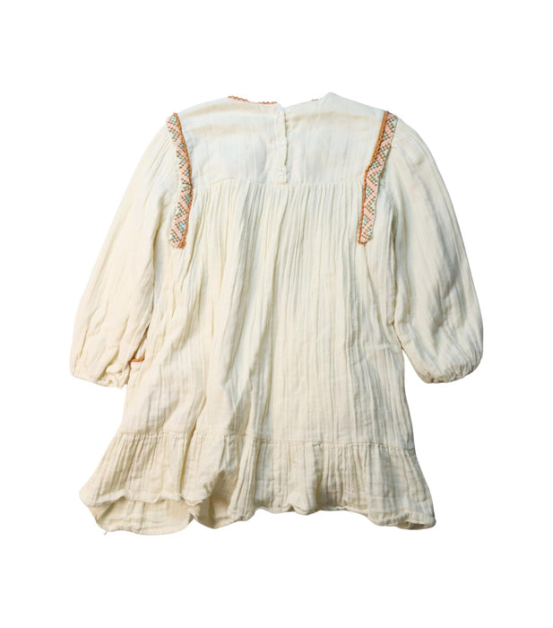 A Multicolour Long Sleeve Dresses from Louise Misha in size 6T for girl. (Back View)