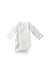 A White Long Sleeve Bodysuits from Petit Bateau in size 0-3M for neutral. (Front View)