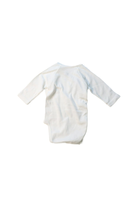 A White Long Sleeve Bodysuits from Petit Bateau in size 0-3M for neutral. (Back View)
