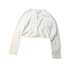 A White Cardigans from Jacadi in size 6T for girl. (Front View)