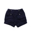 A Blue Shorts from Jacadi in size 12-18M for girl. (Front View)