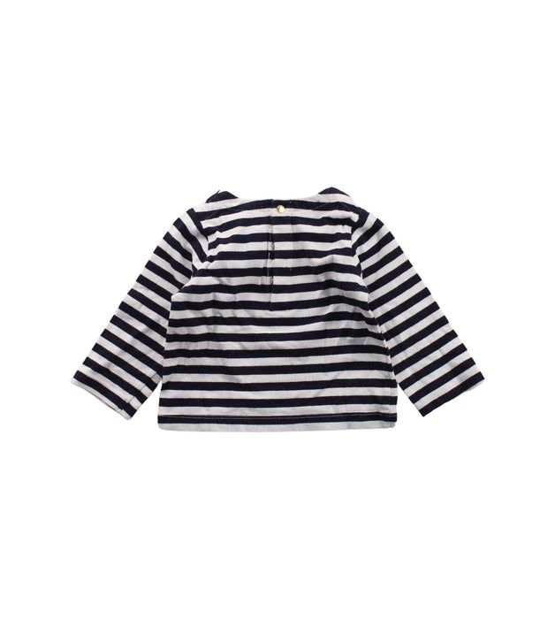 A White Long Sleeve T Shirts from Jacadi in size 6-12M for girl. (Back View)