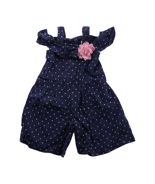A Blue Short Sleeve Jumpsuits from Janie & Jack in size 6-12M for girl. (Front View)