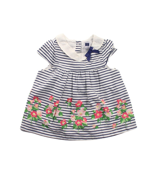 A Blue Short Sleeve Dresses from Janie & Jack in size 6-12M for girl. (Front View)