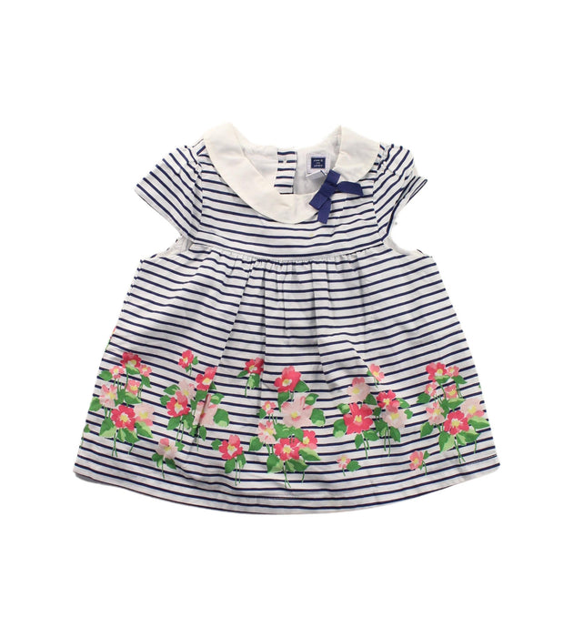 A Blue Short Sleeve Dresses from Janie & Jack in size 6-12M for girl. (Front View)
