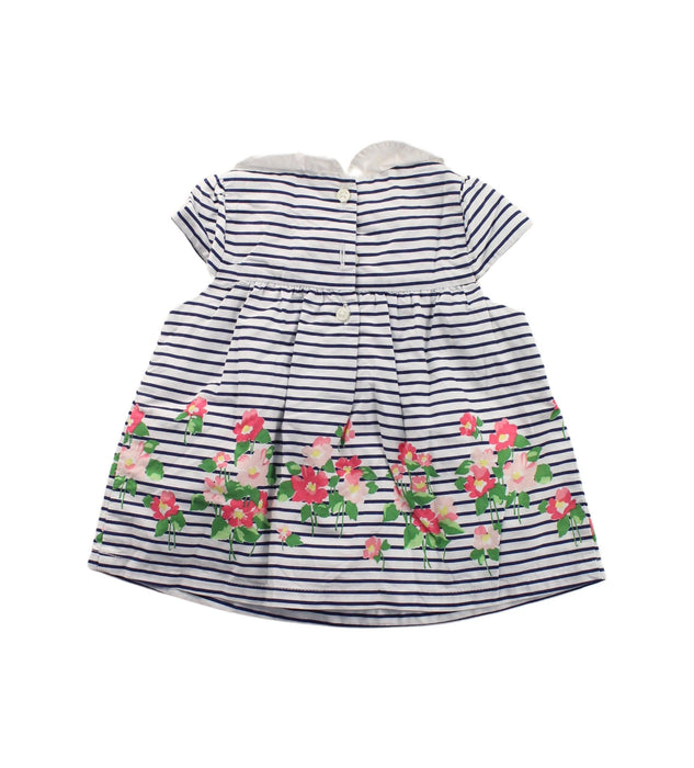 A Blue Short Sleeve Dresses from Janie & Jack in size 6-12M for girl. (Back View)