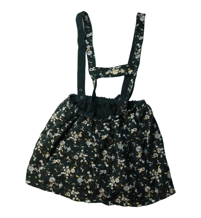 A Multicolour Overall Dresses from Petit Bateau in size 12Y for girl. (Back View)