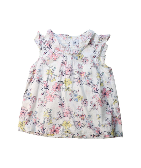 A Multicolour Sleeveless Tops from Petit Bateau in size 12Y for girl. (Front View)