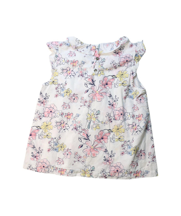 A Multicolour Sleeveless Tops from Petit Bateau in size 12Y for girl. (Back View)