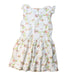 A Multicolour Sleeveless Dresses from Petit Bateau in size 12Y for girl. (Back View)