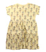 A Yellow Short Sleeve Dresses from Seed in size 7Y for girl. (Back View)