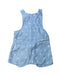 A Blue Overall Shorts from Seed in size 3-6M for girl. (Back View)