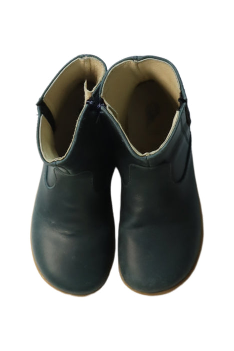 A Black Casual Boots from Bobux in size 5T for girl. (Back View)