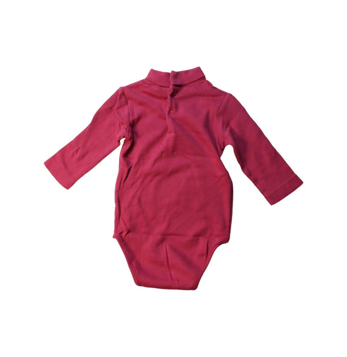 A Pink Long Sleeve Bodysuits from Jacadi in size 3-6M for girl. (Back View)
