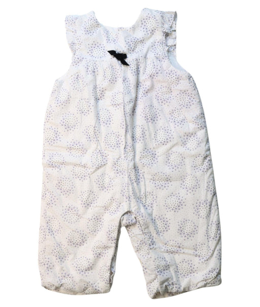 A Purple Sleeveless Jumpsuits from Jacadi in size 3-6M for girl. (Front View)