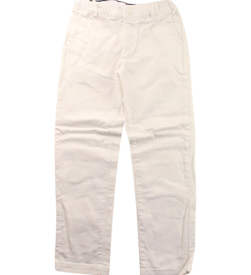 A White Casual Pants from Jacadi in size 6T for girl. (Front View)