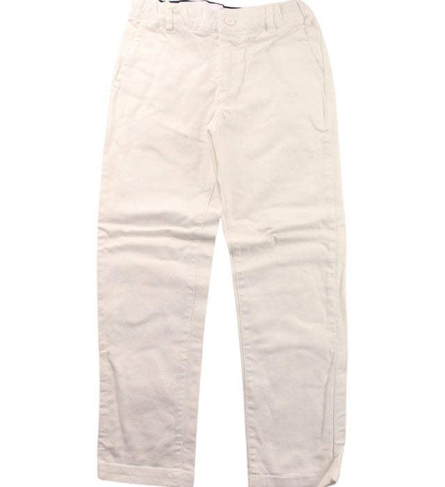 A White Casual Pants from Jacadi in size 6T for girl. (Front View)