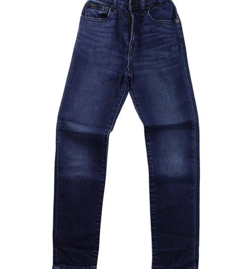 A Blue Jeans from Polo Ralph Lauren in size 7Y for boy. (Front View)