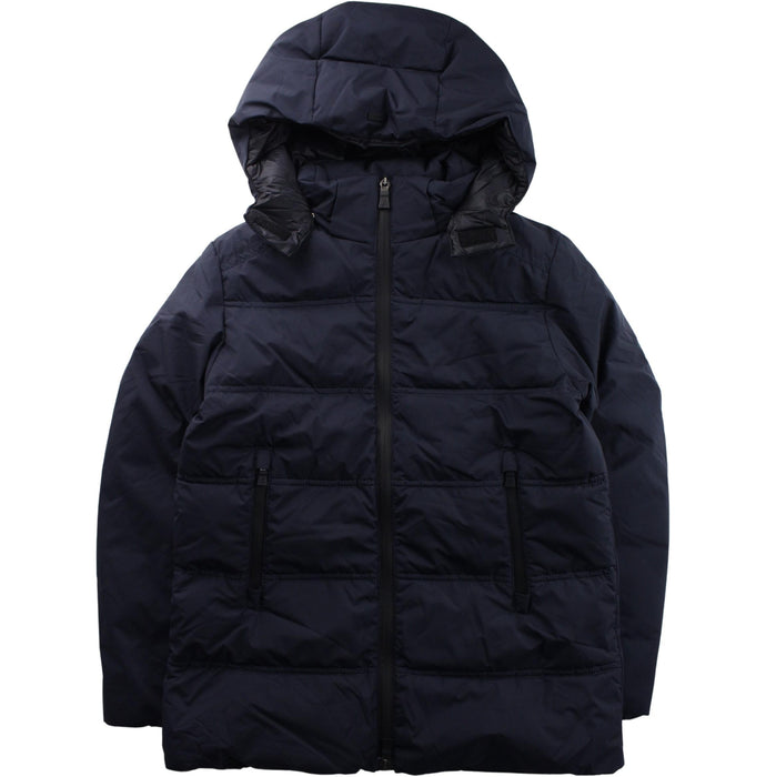 A Blue Puffer/Quilted Coats & Outerwear from Herno in size 10Y for boy. (Front View)