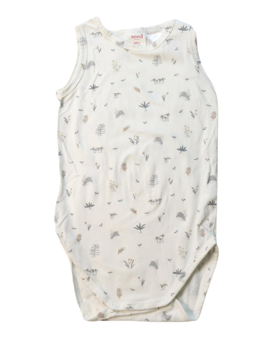 A Multicolour Sleeveless Bodysuits from Seed in size 6-12M for neutral. (Front View)