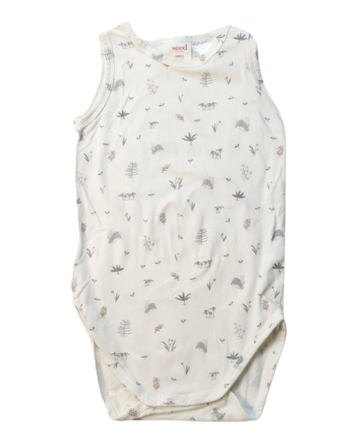 A Multicolour Sleeveless Bodysuits from Seed in size 6-12M for neutral. (Front View)