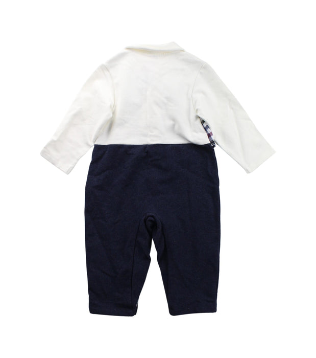 A Blue Long Sleeve Jumpsuits from Chickeeduck in size 12-18M for boy. (Back View)