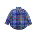 A Blue Long Sleeve Shirts from Ralph Lauren in size 6-12M for boy. (Front View)