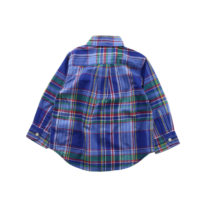 A Blue Long Sleeve Shirts from Ralph Lauren in size 6-12M for boy. (Back View)