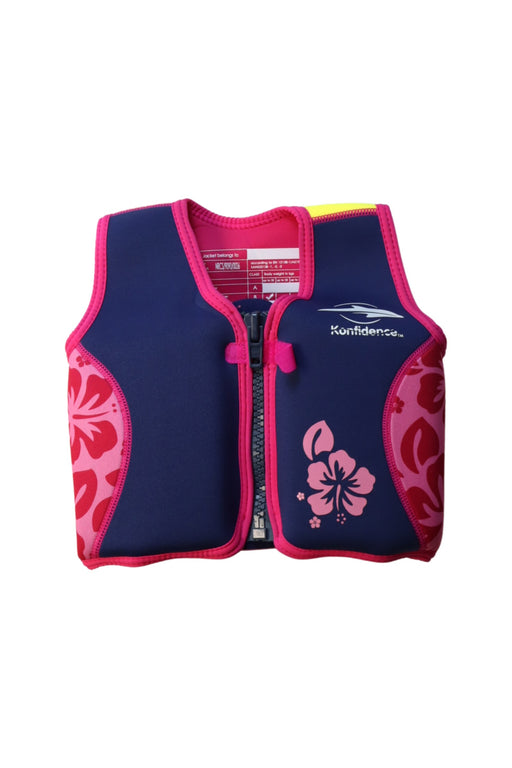 A Pink Floatsuits from Konfidence in size 18-24M for girl. (Front View)