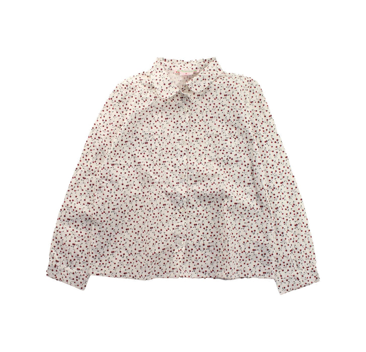 A White Long Sleeve Shirts from Bonpoint in size 6T for girl. (Front View)