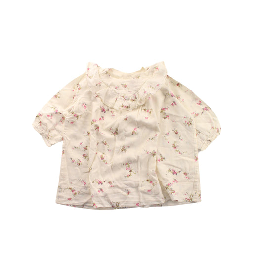 A White Short Sleeve Tops from Bonpoint in size 6-12M for girl. (Front View)