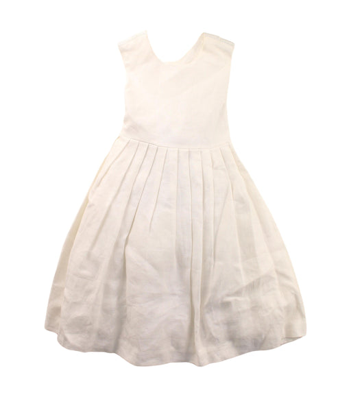 A White Sleeveless Dresses from Jacadi in size 2T for girl. (Front View)