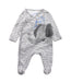 A Grey Onesies from Jojo Maman Bébé in size 0-3M for boy. (Front View)