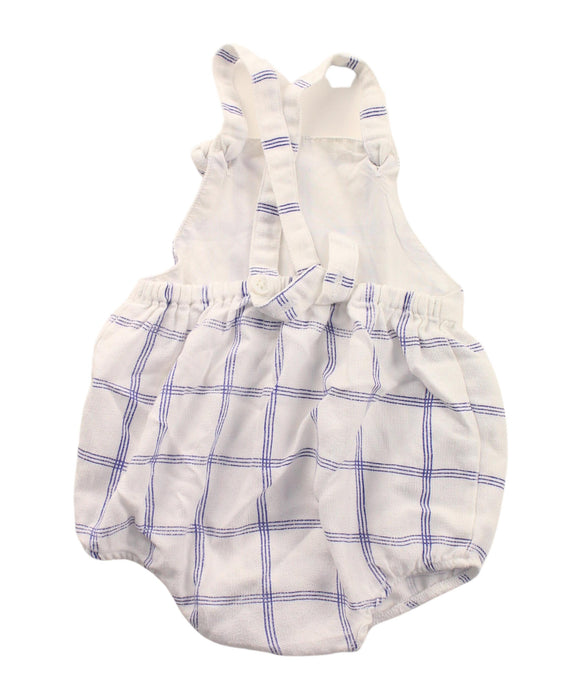 A Blue Sleeveless Bodysuits from Oaks of Acorn in size 3-6M for girl. (Back View)