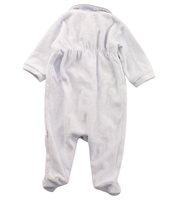 A Blue Onesies from Jacadi in size 0-3M for boy. (Back View)