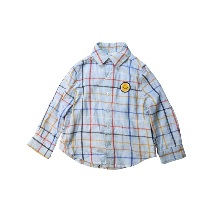 A Multicolour Long Sleeve Polos from Seed in size 3T for boy. (Front View)