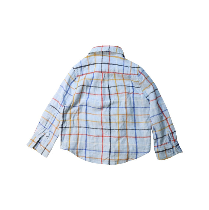 A Multicolour Long Sleeve Polos from Seed in size 3T for boy. (Back View)