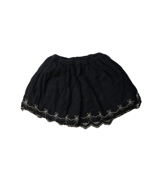 A Black Short Skirts from Jacadi in size 6T for girl. (Front View)