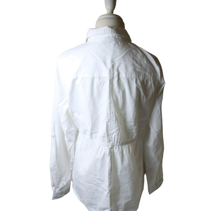 A White Long Sleeve Tops from Mamalicious in size M for maternity. (Back View)
