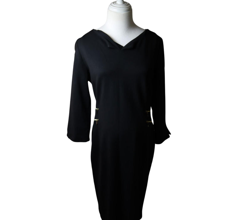 A Black Long Sleeve Dresses from Seraphine in size Maternity-L for maternity. (Front View)