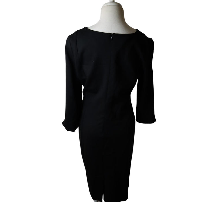 A Black Long Sleeve Dresses from Seraphine in size Maternity-L for maternity. (Back View)