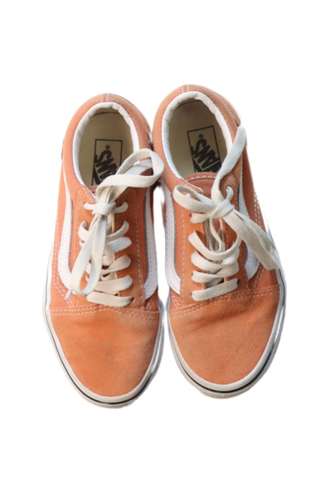 A Orange Sneakers from Vans in size 7Y for neutral. (Back View)