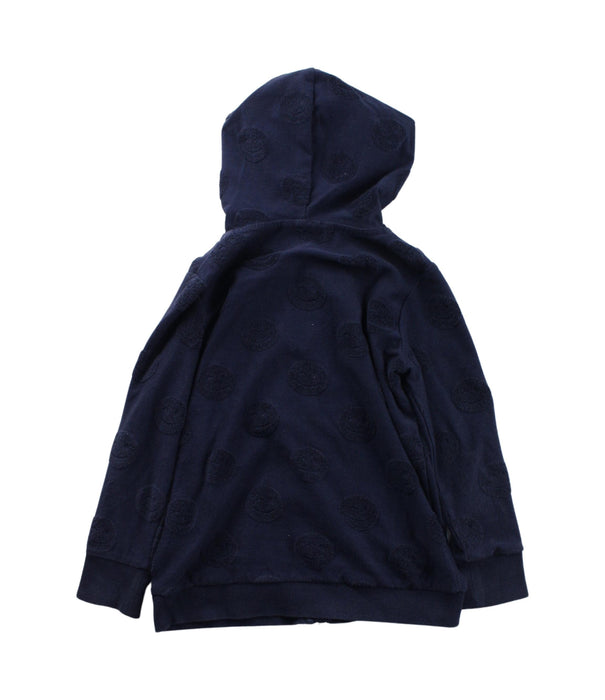 A Blue Zippered Sweatshirts from Seed in size 4T for boy. (Back View)