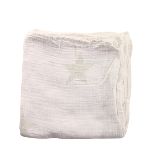 A White Swaddles from Aden & Anais in size O/S for neutral. (Front View)