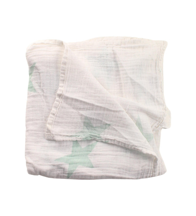 A Green Swaddles from Aden & Anais in size O/S for neutral. (Back View)