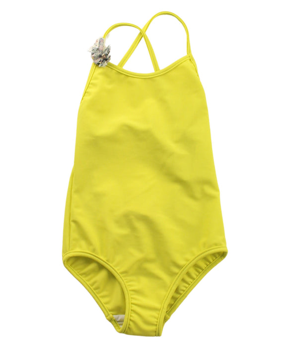 A Green Swimsuits from Bonpoint in size 3T for girl. (Front View)